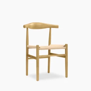 Aalborg Wooden Dining Chair - Natural Weave & Oak