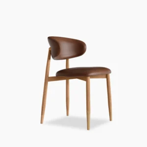 Halston Dining Chair, Vintage Tan & Oak