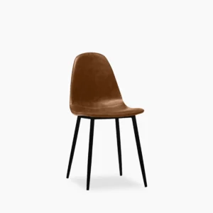 Rayner Dining Chair, Vintage Tan Faux Leather