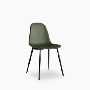Rayner Dining Chair | Vintage Green Faux Leather
