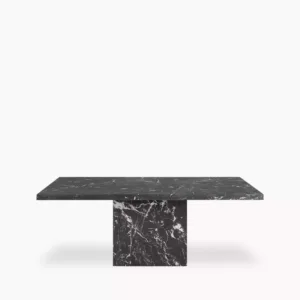 Toulouse 8 Seat Rectangle Dining Table | Onyx Black Marble