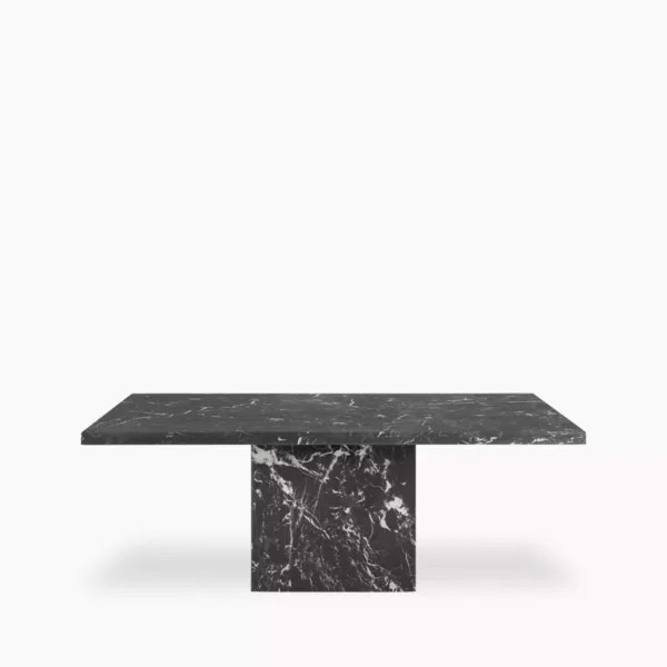 Toulouse 8 Seat Rectangle Dining Table | Onyx Black Marble